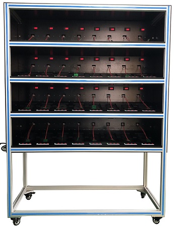 鋰電池自動過放電架